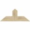 Ekena Millwork Portland Rough Sawn Timber Gable Bracket, Douglas Fir, 36"W x 15"H x 4"D x 6"F, 10/12 Pitch GBW036X15X0406POR00RDF - alternate 1